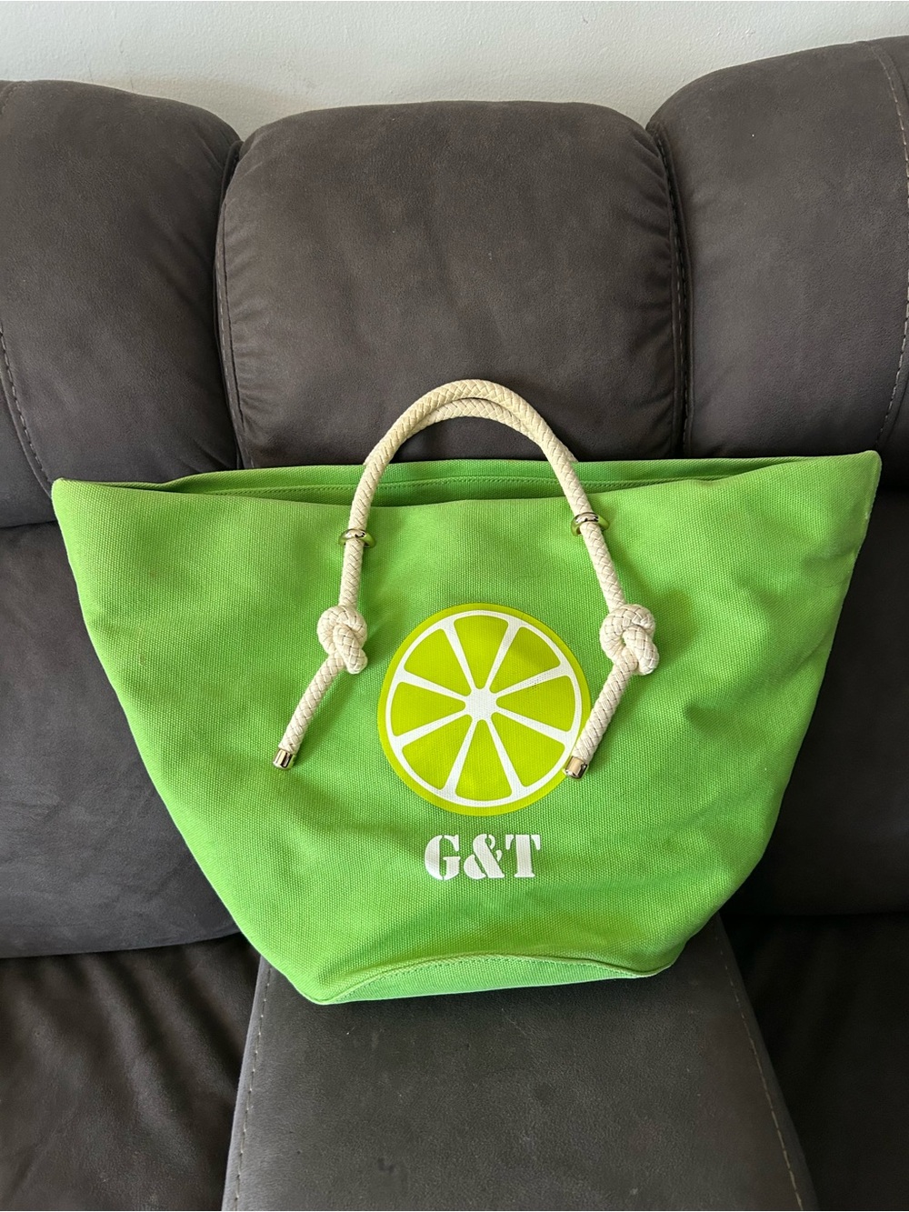 Kate Spade New York G&T Beach Bag Canvas Tote